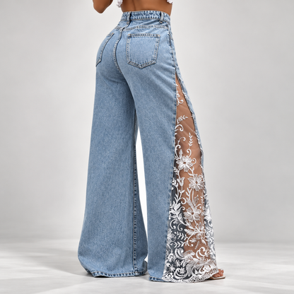 GRAVE ROSE™ Gothic Lace Jeans